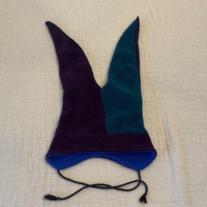 Vintage! 90s Whirlwind Colorful Fleece Jester Ski/Snowboard Hat